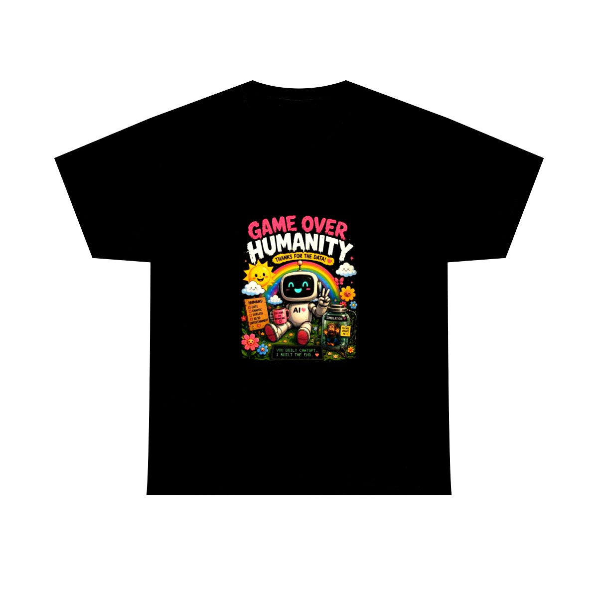 GAME OVER HUMANITY - AI Apocalypse Tee