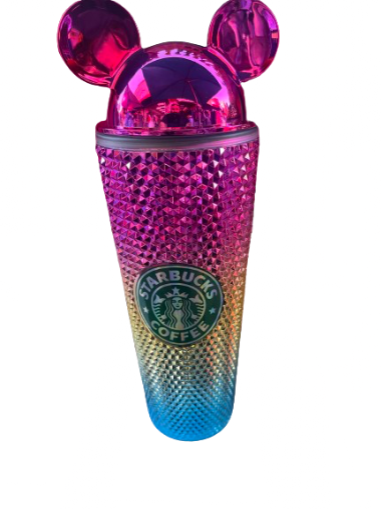 MICKEY EARS STUDDED TUMBLER 24OZ CUP