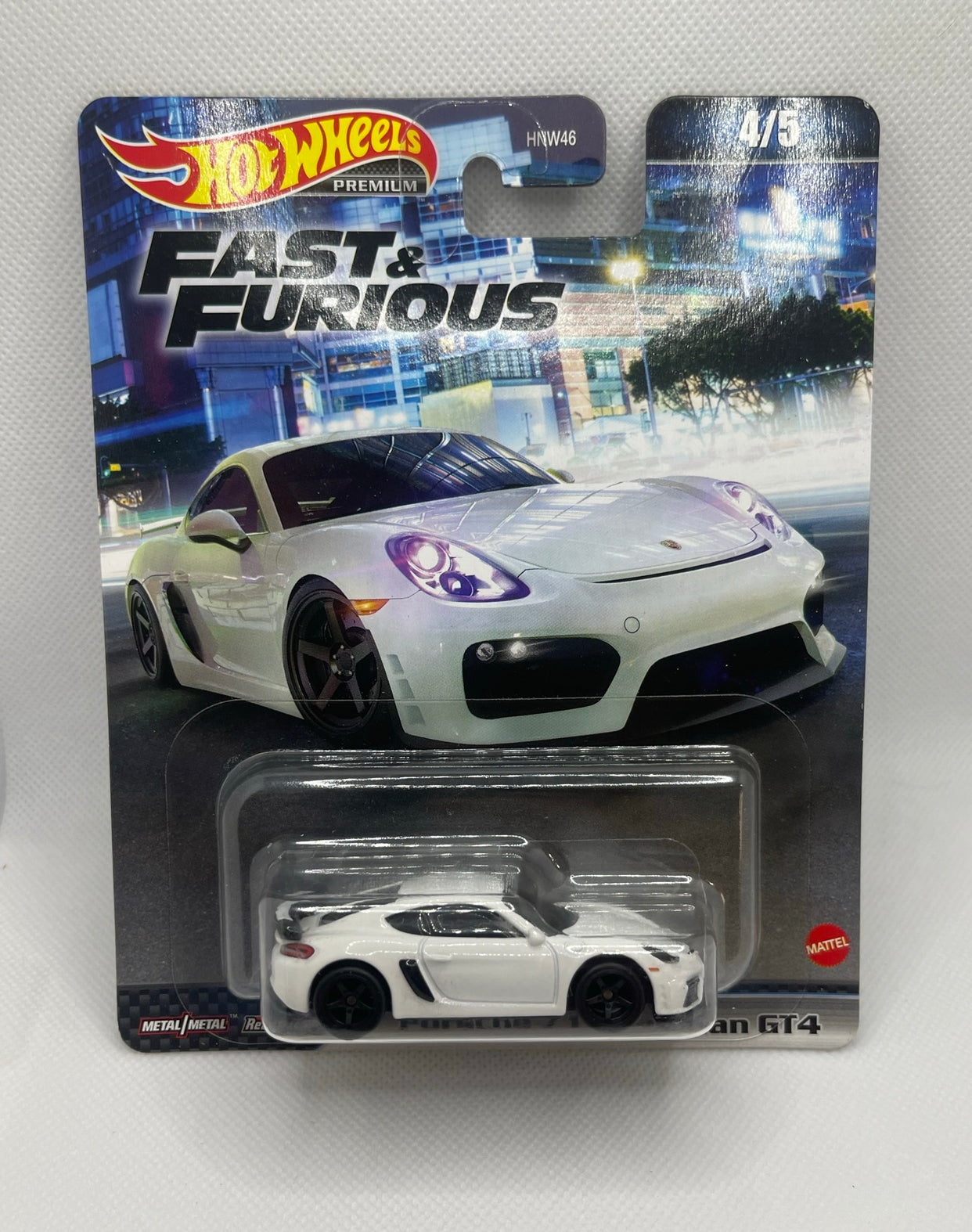 HW Fast & Furious Porsche 718 Cayman GT4 White