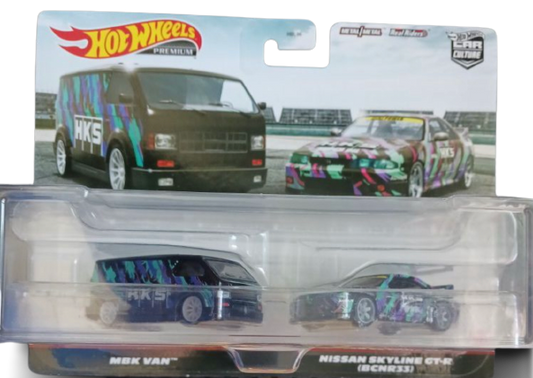 HW Premium 2 Pack Mbk Van And Nissan Skyline