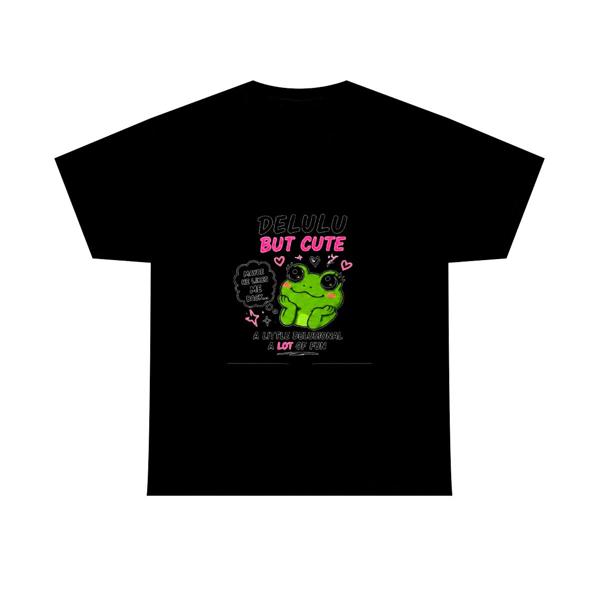 Delulu But Cute - Frog Tee